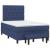Pat box spring cu saltea, albastru, 120x190 cm, material textil GartenMobel Dekor