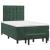 Pat box spring cu saltea, verde închis, 120x190 cm, catifea GartenMobel Dekor