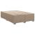 Pat box spring cu saltea, cappuccino, 140x190cm piele ecologică GartenMobel Dekor