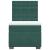 Pat box spring cu saltea, verde închis, 100x200 cm, catifea GartenMobel Dekor