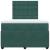 Pat box spring cu saltea, verde închis, 120x200 cm, catifea GartenMobel Dekor