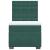 Pat box spring cu saltea, verde închis, 100x200 cm, catifea GartenMobel Dekor
