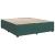 Pat box spring cu saltea, verde închis, 200x200 cm, catifea GartenMobel Dekor