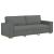 Set de canapele cu perne, 2 piese, gri închis, textil GartenMobel Dekor