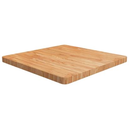 Blat masă pătrat maro deschis 70x70x4 cm lemn stejar tratat GartenMobel Dekor
