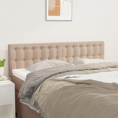 Tăblii de pat 2 buc. cappuccino 72x5x78/88 cm piele ecologică GartenMobel Dekor