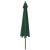 Umbrelă de soare de grădină, stâlp din lemn, verde, 400x273 cm GartenMobel Dekor