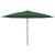 Umbrelă de soare de grădină, stâlp din lemn, verde, 400x273 cm GartenMobel Dekor