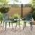 Scaune de grădină, 2 buc., verde, aluminiu turnat GartenMobel Dekor