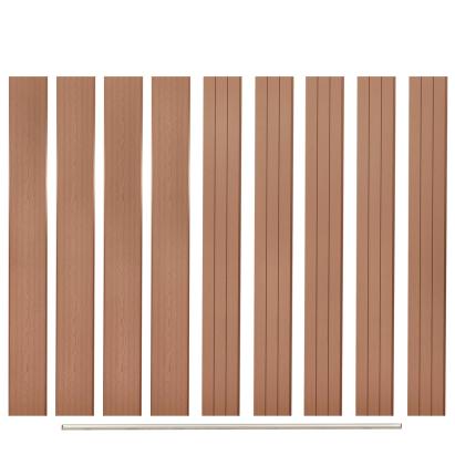 Plăci de schimb pentru gard, 9 buc., maro, 170 cm, WPC GartenMobel Dekor