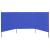 Paravan anti-vânt cu 3 panouri, azur, 400 x 80 cm, textil GartenMobel Dekor