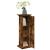 Suport prezentare cu depozitare stejar fumuriu 31x30x90 cm lemn GartenMobel Dekor