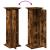 Suport prezentare cu depozitare stejar fumuriu 31x30x90 cm lemn GartenMobel Dekor