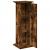 Suport prezentare cu depozitare stejar fumuriu 31x30x90 cm lemn GartenMobel Dekor