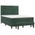 Pat box spring cu saltea, verde închis, 140x200 cm, catifea GartenMobel Dekor