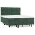 Pat box spring cu saltea, verde închis, 180x200 cm, catifea GartenMobel Dekor