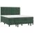 Pat box spring cu saltea, verde închis, 180x200 cm, catifea GartenMobel Dekor