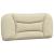 Cadru de pat cu lumini LED, crem, 90x200 cm, textil GartenMobel Dekor