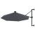Umbrelă de soare montată pe perete cu LED-uri, antracit, 300 cm GartenMobel Dekor