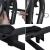 Balansoar gradina, 4 locuri, negru, 220x120x162 cm, functie pat, Linda GartenVIP DiyLine