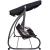 Balansoar gradina, 4 locuri, negru, 220x120x162 cm, functie pat, Linda GartenVIP DiyLine