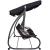 Balansoar gradina, 4 locuri, negru, 220x120x162 cm, functie pat, Linda GartenVIP DiyLine