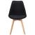 Scaun bucatarie/living, stofa, lemn, negru, 49x55x82 cm, Alta GartenVIP DiyLine