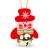 Ornament pentru brad - Om de zapadă cu clopot - 11 x 10 cm Best CarHome