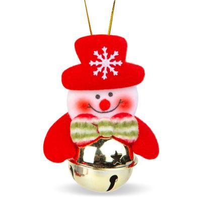 Ornament pentru brad - Om de zapadă cu clopot - 11 x 10 cm Best CarHome
