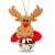 Ornament pentru brad - Ren cu clopot - 11 x 10 cm Best CarHome