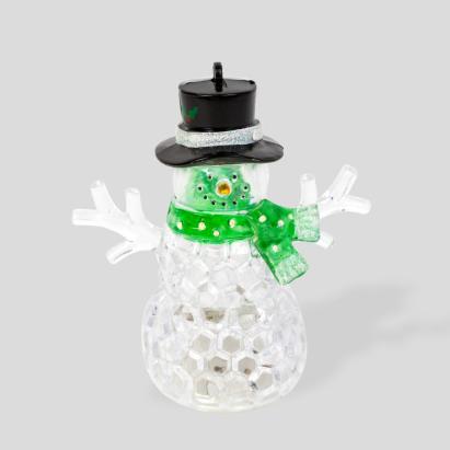 Om de zăpadă de Craciun cu LED  - verde - LED RGB - 9 x 8 x 5 cm Best CarHome