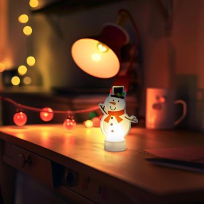 Decor LED - Alb cald - Om de zăpadă - cu baterii Best CarHome