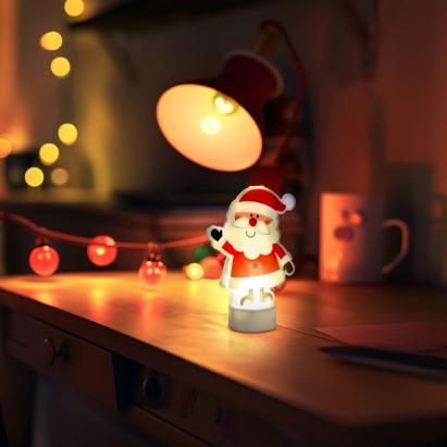 Decor LED - Alb cald - Moș Crăciun - cu baterii Best CarHome