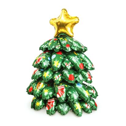 Balon de Crăciun 3D - 360° - folie aluminiu - brad - 38 x 34 cm Best CarHome