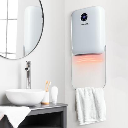 Încălzitor de perete cu suport pentru prosoape - 800/2000W - 240V - alb Best CarHome