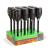 Lampă solară LED - perforabilă - efect de flacără - 12 LED galbene - plastic - negru - 10 x 58 cm Best CarHome