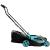 Masina de tuns gazon Detoolz, doua porturi 18V, latime de taiere 38cm, colector 36L FarmGarden AgroTrade
