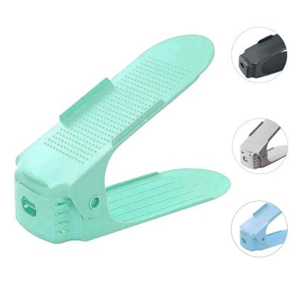Organizator incaltaminte, suport dublu, ajustabil, suprafata antiaderenta culoare verde menta MultiMark GlobalProd