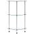 Raft cu 3 niveluri, transparent, 30x30x67 cm, sticlă securizată GartenMobel Dekor
