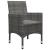 Set mobilier grădină, 3 piese, gri, poliratan și lemn acacia GartenMobel Dekor