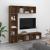Set dulap TV/cărți, 3 piese, stejar maro, 180x30x180 cm GartenMobel Dekor