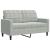 Set de canapele cu perne, 3 piese, gri deschis, catifea GartenMobel Dekor
