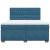 Pat box spring cu saltea, albastru, 180x200 cm, catifea GartenMobel Dekor