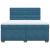 Pat box spring cu saltea, albastru, 180x200 cm, catifea GartenMobel Dekor
