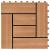 Plăci de pardoseală, 22 buc., culoare tec, 30x30 cm, WPC, 2 mp GartenMobel Dekor