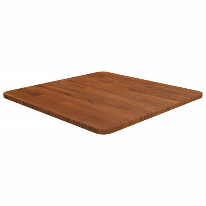 Blat de masă pătrat maro închis 50x50x1,5 cm lemn stejar tratat GartenMobel Dekor