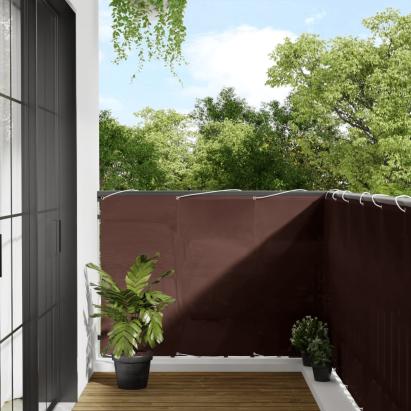 Paravan de balcon, maro, 120x1000 cm, 100% poliester oxford GartenMobel Dekor