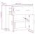 Dulap, gri beton, 80x33x70 cm, lemn prelucrat GartenMobel Dekor