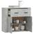 Dulap, gri beton, 80x33x70 cm, lemn prelucrat GartenMobel Dekor