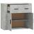 Dulap, gri beton, 80x33x70 cm, lemn prelucrat GartenMobel Dekor
